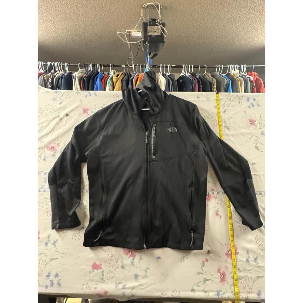 The North Face Apex Bionic Softshell Jacket Black Size M Fleece lined Zip Pocket